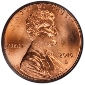 Obverse of Lincoln Cent - Shield Reverse